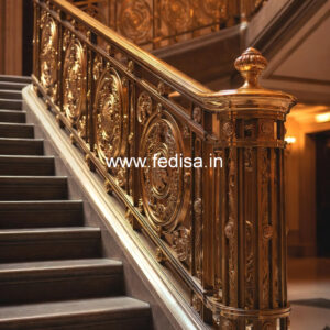 Stylish Balcony Railing Design With Glass And Steel No-28778