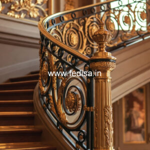 Modern Staircase Design With Stylish Railings No-28807