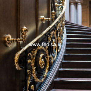 Modern Balcony Railing Ideas With Glass Panels India No-29342