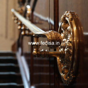 Modern Staircase Design With Railings No-29510