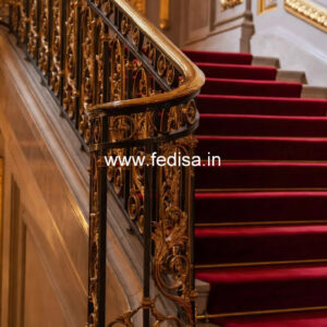 Modern Balcony Railings With Glass Panels Design No-29638