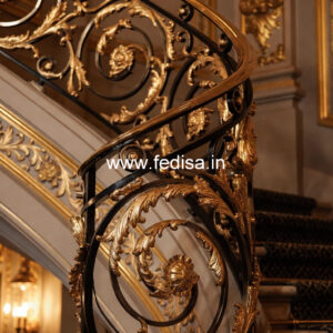 Modern Balcony Designs With Steel Railings No-29735