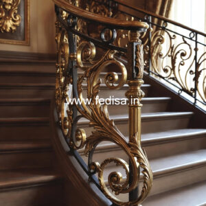 Modern Staircase Railing Designs For Small House Interior No-29783