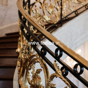 Stylish Exterior Staircase Railing Designs No-30168