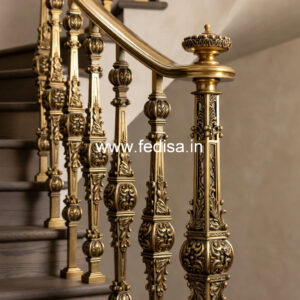 Stylish Balcony Design India With Steel Railings No-30277