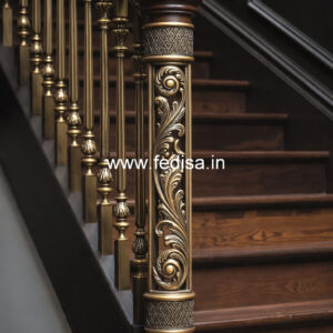 Modern Balcony Railings With Glass Panels For Luxury Homes No-31843