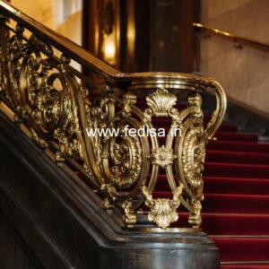 Ghar Balcony Design With Steel Railings No-36072