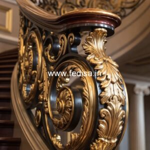 Modern Staircase Design With Stylish Railings India No-36149