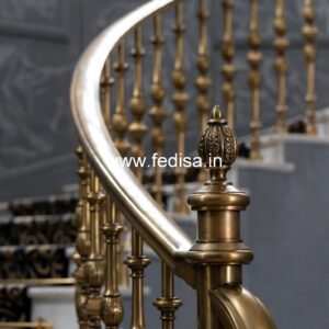 Stylish Railing Design For Duplex House No-36959