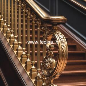 Modern Balcony Design India With Railings No-37029