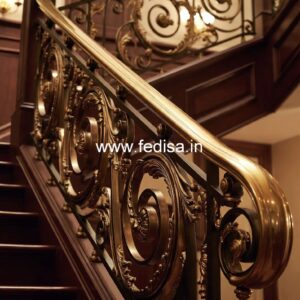 Modern Balcony Railing Design With Glass No-37612