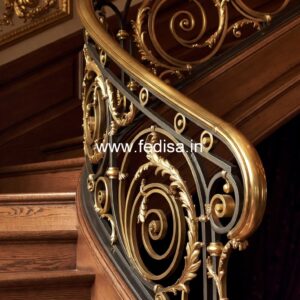Stylish Exterior Staircase Railing Designs No-37696