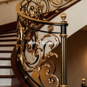 Elegant Staircase Railing Ideas For Interior Home Decor No-38636