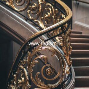 Modern Balcony Railings With Glass Panels For Luxury Homes No-38639