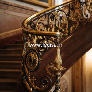 Stylish Balcony Railing Design With Glass And Steel No-38972