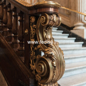 Best Home Railing Designs With Steel And Wood No-39016