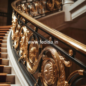 Stylish Railing Design For Duplex House No-39024