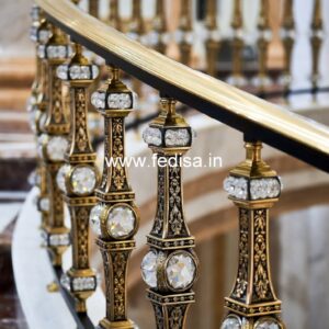 Stylish Balcony Railing Design With Glass And Steel No-32176