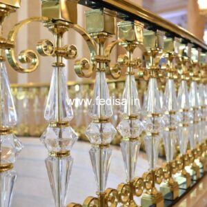 Stylish Exterior Staircase Railing Designs No-32233