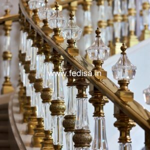 Stylish Indian Balcony Design With Railings No-32352