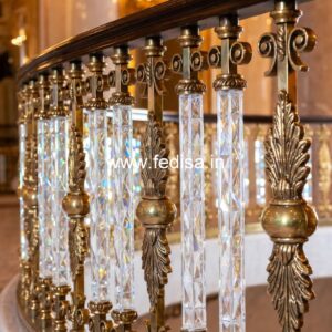 Modern Balcony Railings With Glass Panels No-32870