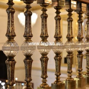 Modern Balcony Railing Design With Glass No-34214