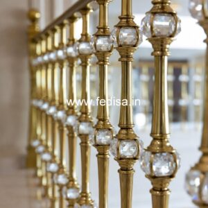 Balcony Design India With Modern Steel Railings No-34394