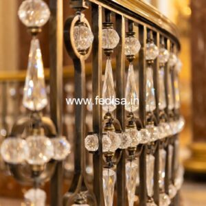 Modern Staircase Design With Stylish Railings India No-34816
