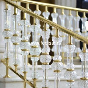 Modern Balcony Railings With Glass Panels Design No-35101