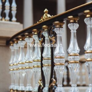 Modern Staircase Design With Railings For Homes No-35148