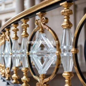 Balcony Design With Steel Railing No-35399