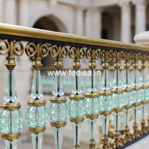 Modern Balcony Railing Design With Glass No-35547