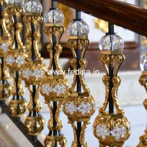 Stylish Balcony Railing Design With Glass And Steel No-35574