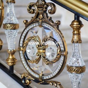 Modern Staircase Design With Stylish Railings No-35603