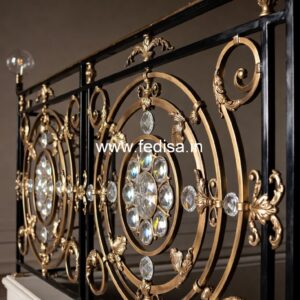Stylish Exterior Staircase Railing Designs No-35631