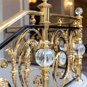 Indian Balcony Design With Modern Railings No-35698