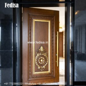 Solid Wood Classic Door Flush Door Design No-018