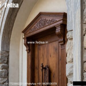 Traditional Carved Wooden Front Door Ideas Veneer Door Design No-079