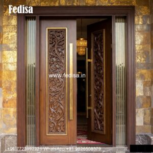 Elegant Double Door Classic Entry Design Best Door Designs No-082