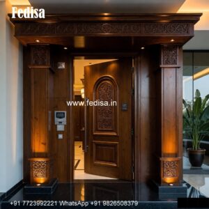 Hardwood Traditional Doors Front Door Design For Home No-105