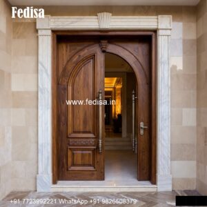 Solid Wood Classic Door Double Door Design 2026 No-141