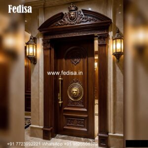 Handcrafted Wooden Door Wooden Jali Door Designs For Indian Homes No-145