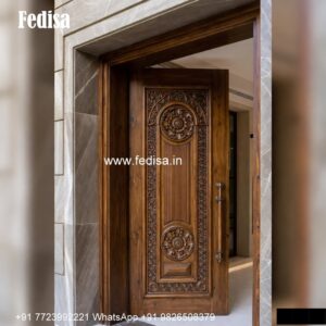 Elegant Double Door Classic Entry Design Steel Main Door Design No-205