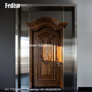 Glass Panel Classic Door Beautiful Door Design No-253