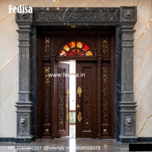 Luxury Classic Doors Double Door Grill Design 2026 No-386