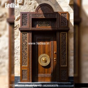 Colonial Style Door Mandir Door Design For Home No-395