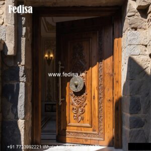 Mahogany Classic Doors Main Door Carving Designs No-471