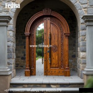 Handcrafted Wooden Door Main Door Frame Design For Home No-473