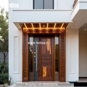 European Classic Door Wooden Door Paint Design No-475