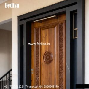 Luxury Classic Entrance Door Designs India Door Attached Window Design No-572